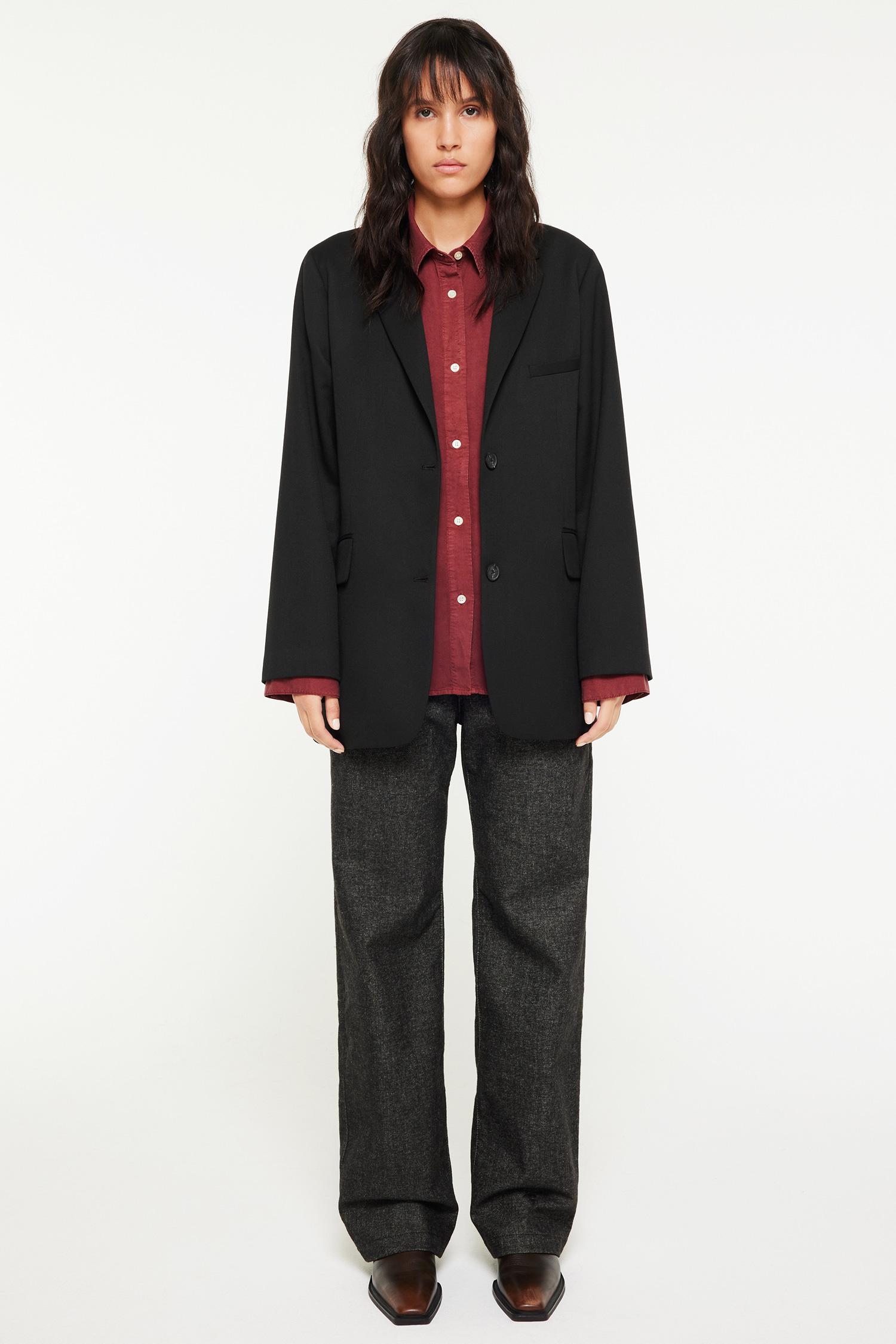 Elvine Odelia Blazer Black Dobby Structure Damen Jacke schwarz